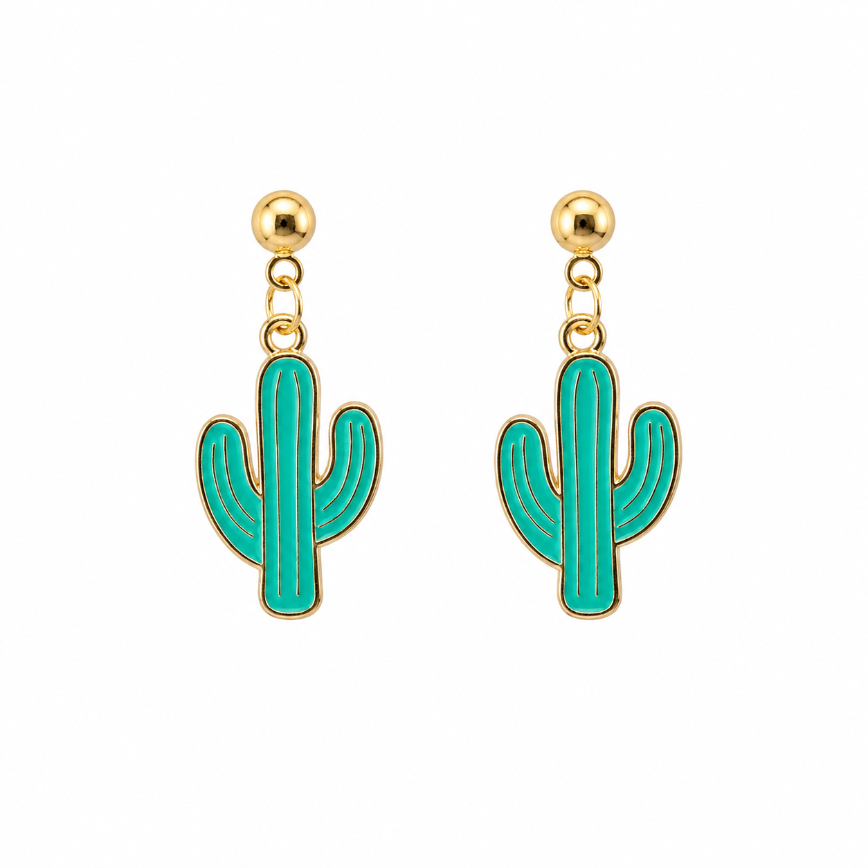 ✨ Spring Cactus Earrings – Bright Blooms & Desert Vibes in Every Pair