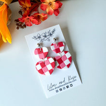 Load image into Gallery viewer, Valentine Checkerboard Earrings
