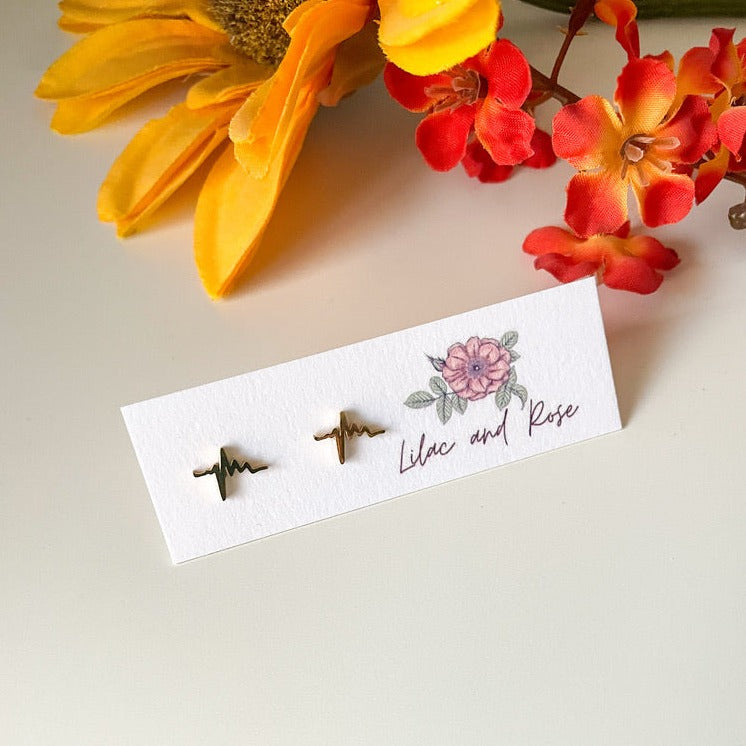 dainty love-inspired earrings Lilac and Rose