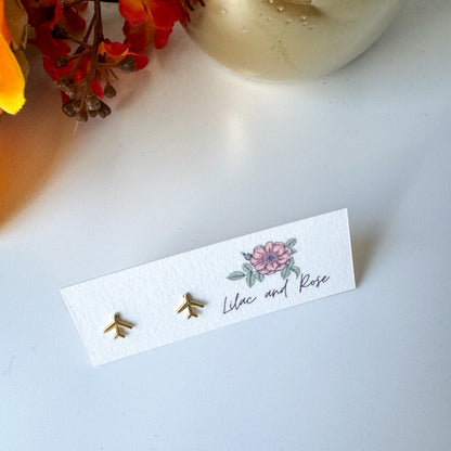 airplane earrings gift ready