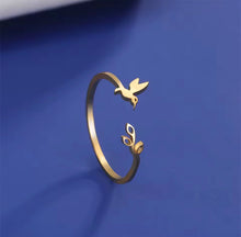 Load image into Gallery viewer, ✨ Open Bird Leaf Ring
