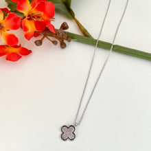 Load image into Gallery viewer, Rhinestone Clover Necklace
