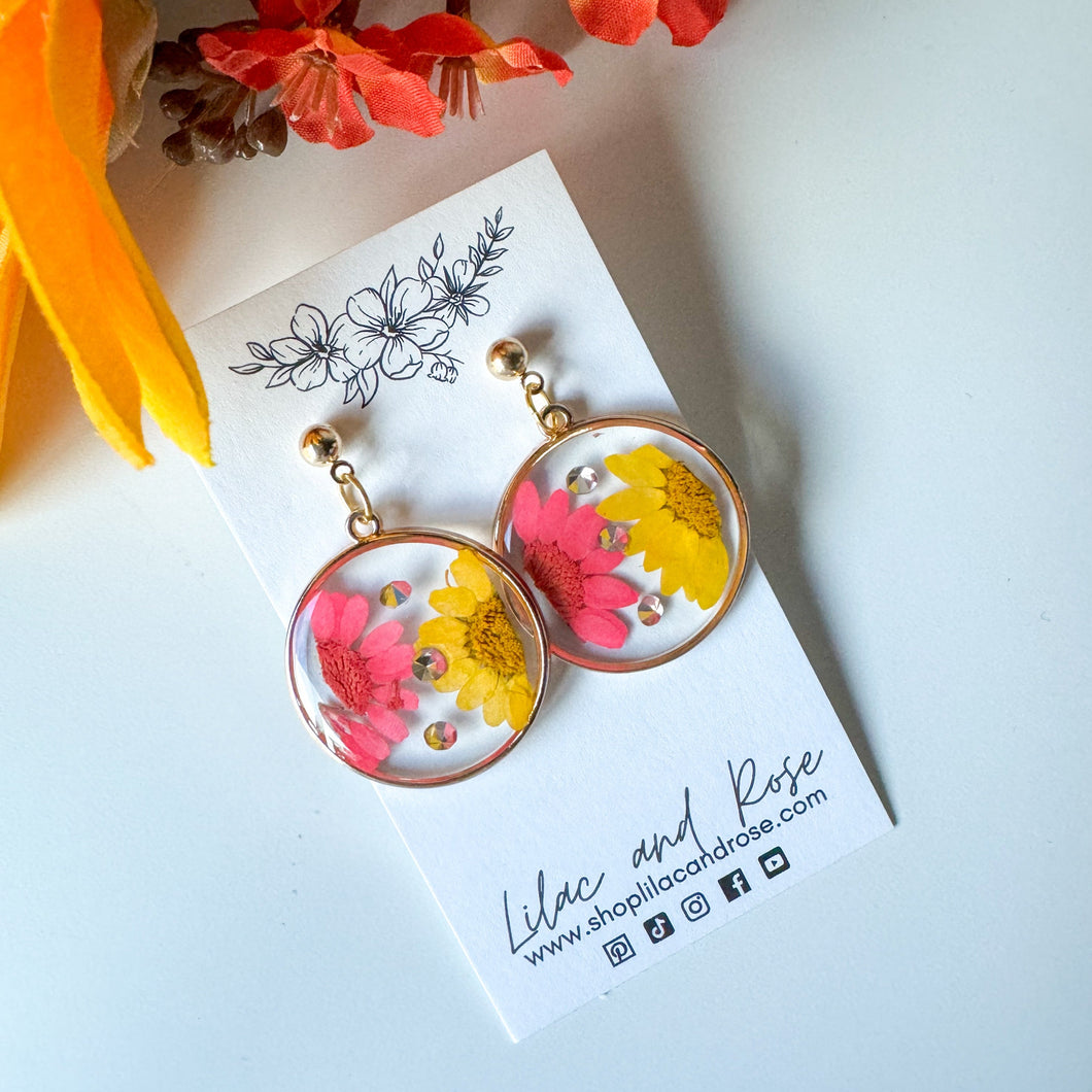 Pressed Flower Earrings