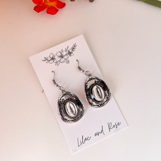 ✨ Cowgirl Hat Dangle Earrings
