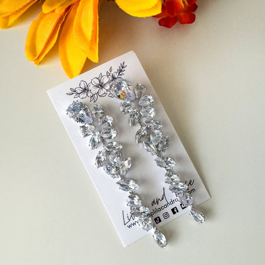 ✨ Rhinestone Teardrop Dangle Earrings