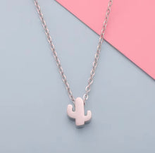 Load image into Gallery viewer, Cactus Charm Necklace
