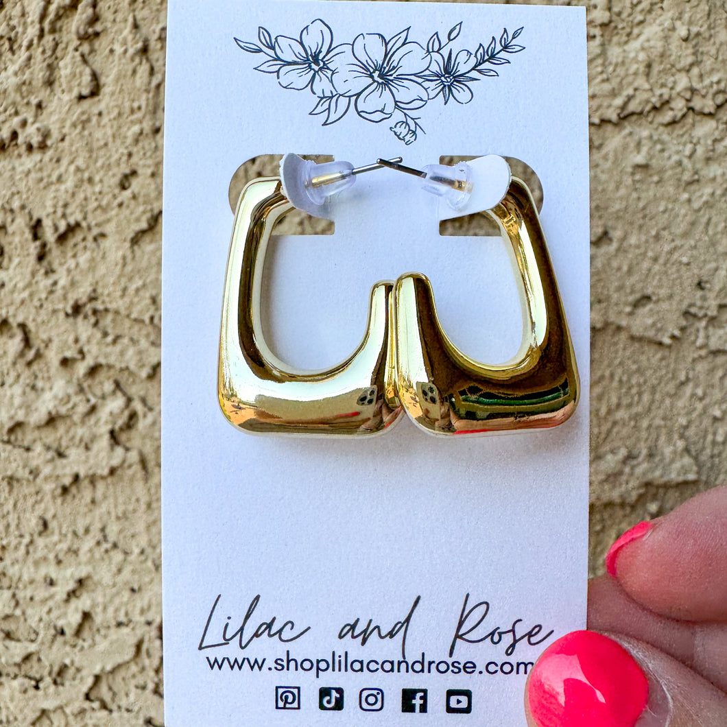 statement swirl hoops modern lightweight fashion earrings