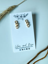 Load image into Gallery viewer, Three Chain Earrings – Modern Edge Meets Lightweight Movement
