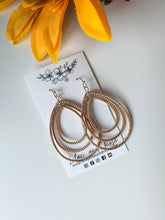 Load image into Gallery viewer, Three Tear Drop Dangle Earrings
