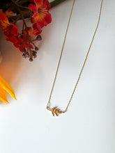 Load image into Gallery viewer, Gold Dipped Leaf Branch Pendant Necklace
