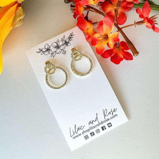 ✨ Micro Pave Circle Earrings