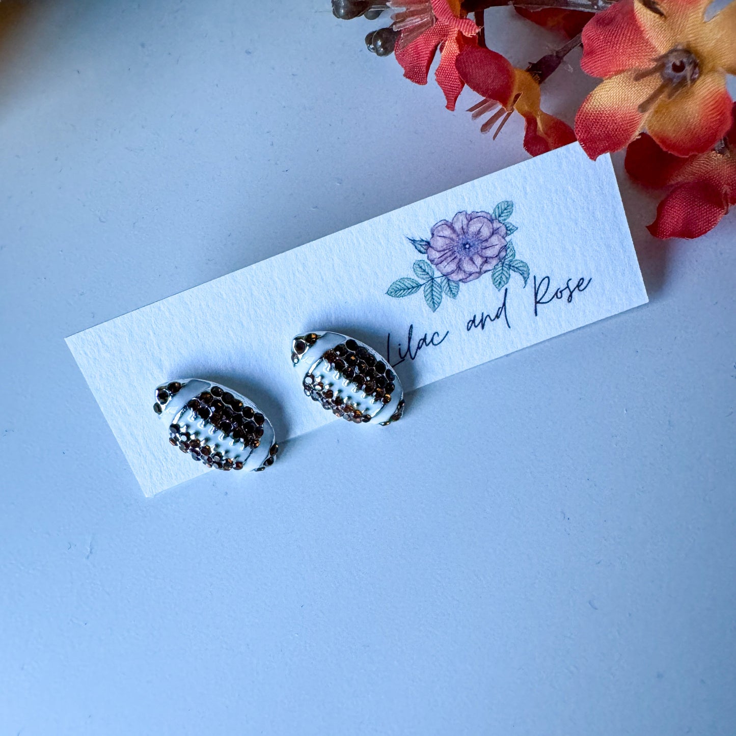 sparkly sports studs lightweight hypoallergenic jewelry