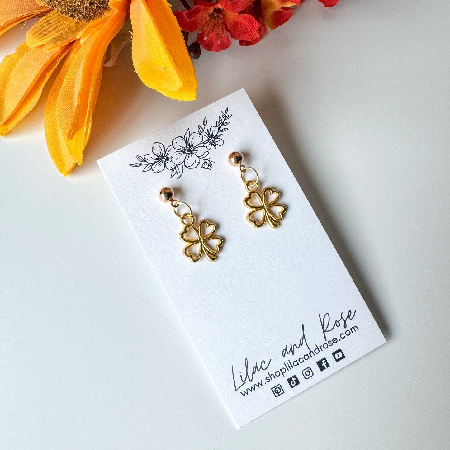 ✅ Clover Earrings