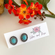 Load image into Gallery viewer, Turquoise Stud Earrings
