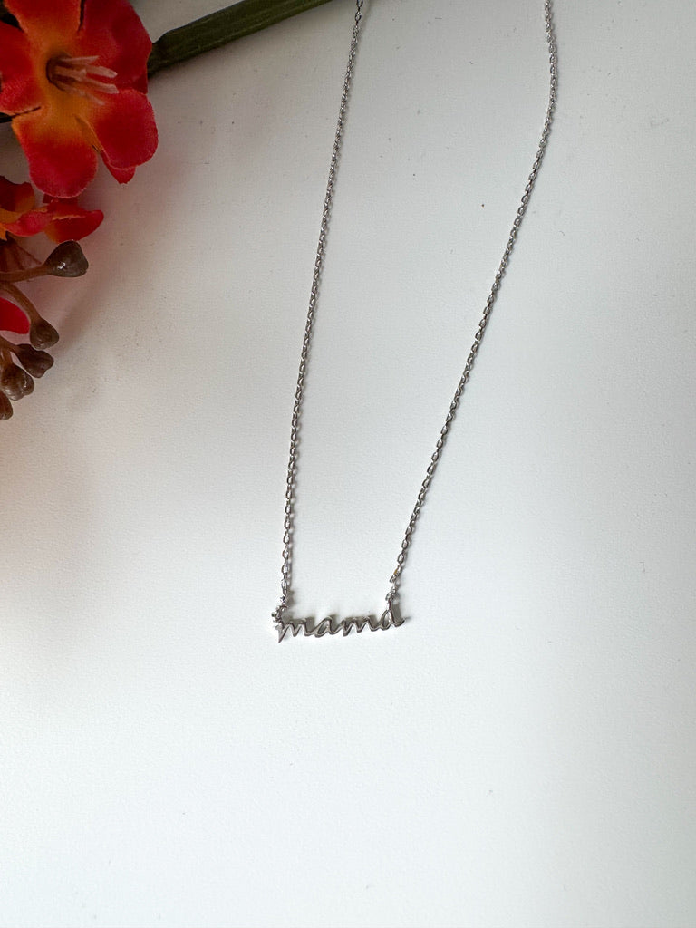 ✨ 18K Gold Dipped Mama Pendant Necklace