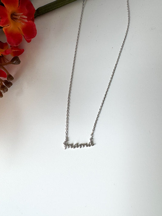 ✨ 18K Gold Dipped Mama Pendant Necklace