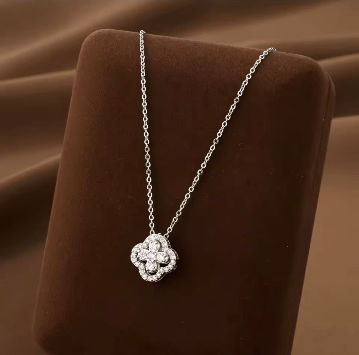 Lucky Clover Flower Necklace