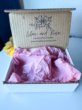 Load image into Gallery viewer, Lilac &amp; Rose Bloom Box: Earrings Edition — Monthly Jewelry Subscription Box
