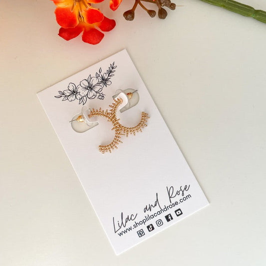 ✅ Rising Bead Hoop Earrings
