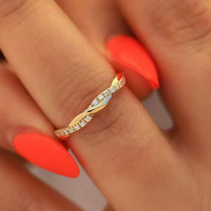 CZ Twist Ring