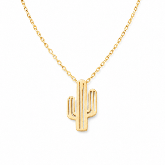Arizona Cactus Pendant Necklace
