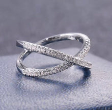 Load image into Gallery viewer, ✨ CZ Cross X Ring
