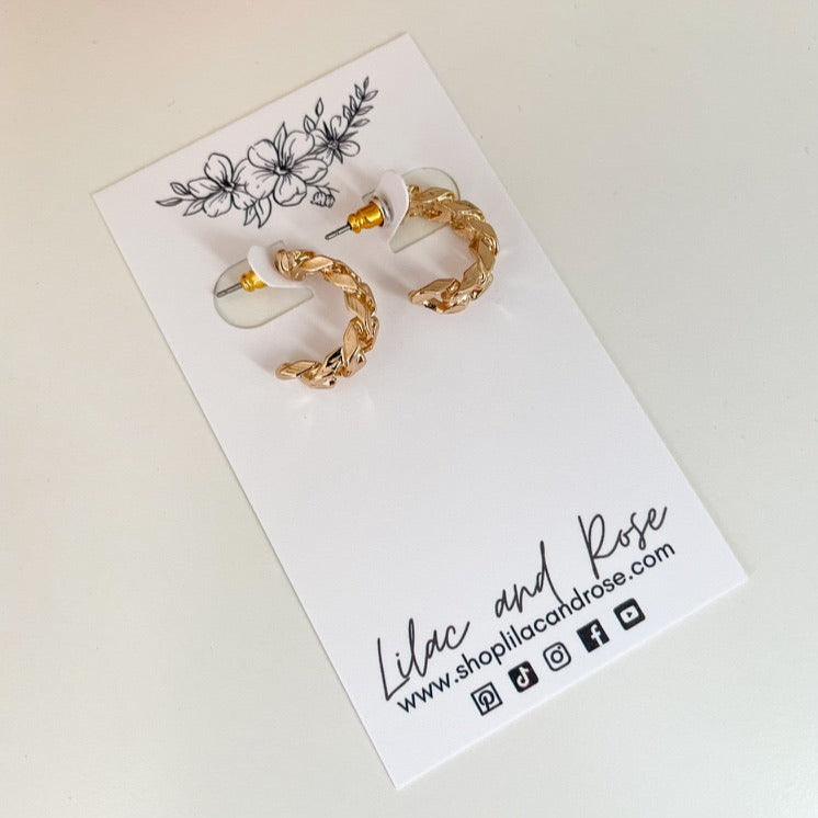 ✨ Chain Hoop Earrings