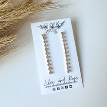Load image into Gallery viewer, CZ Tennis Chain Dangle Earrings
