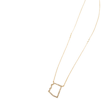 Load image into Gallery viewer, Arizona Pave Outline Necklace
