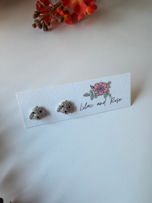 Sterling Silver Dog Stud Earrings
