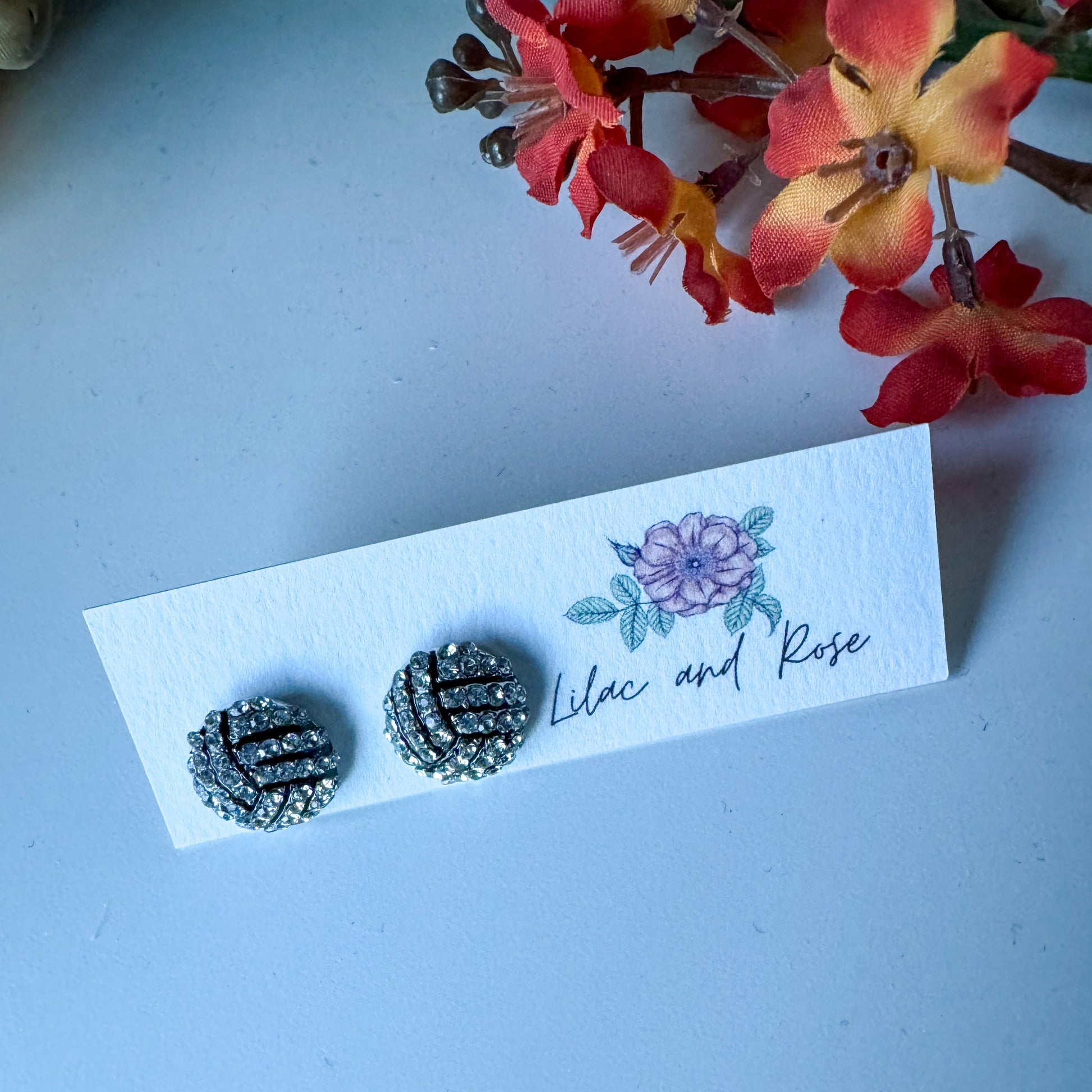game day bling earrings gift ready