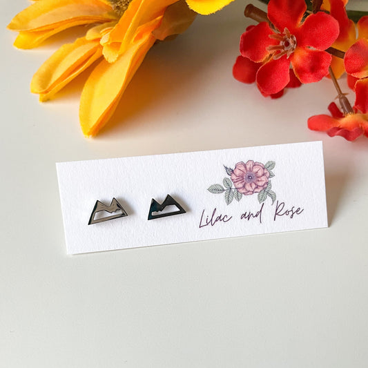 ✨ Mountain Stud Earrings