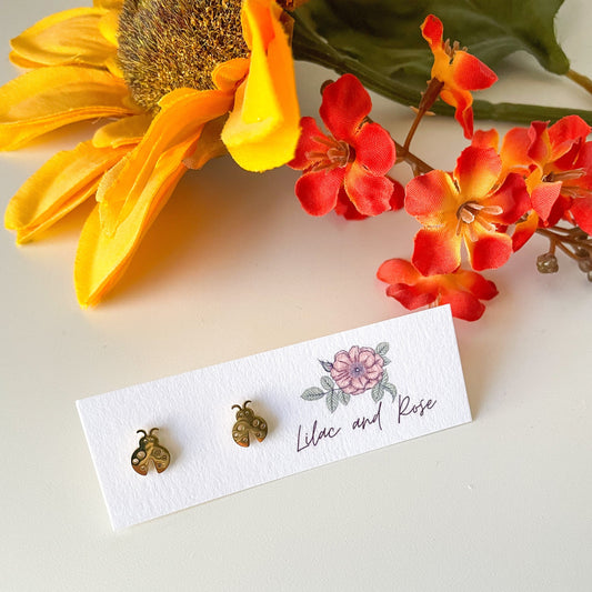 ✅ Happy Ladybugs Stud Earrings