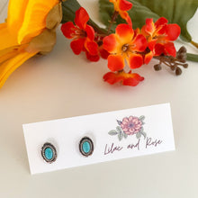 Load image into Gallery viewer, Turquoise Stud Earrings
