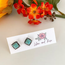 Load image into Gallery viewer, Turquoise Stud Earrings
