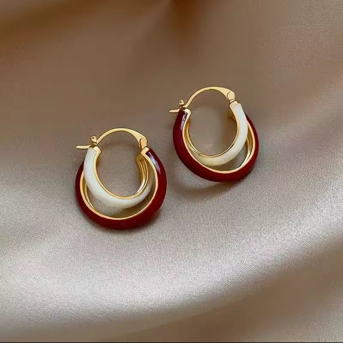 bold color hoops lightweight hypoallergenic jewelry