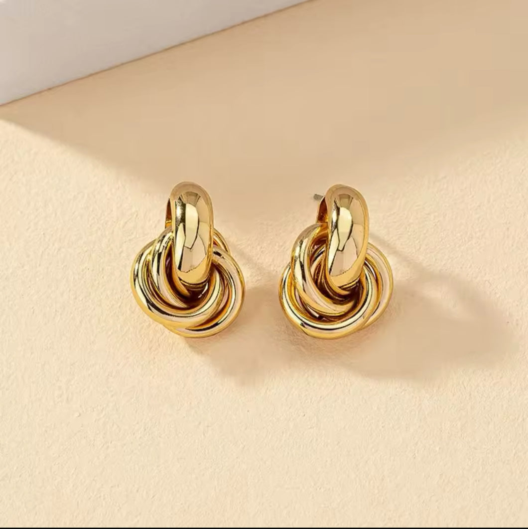 Knot Hoop Earrings