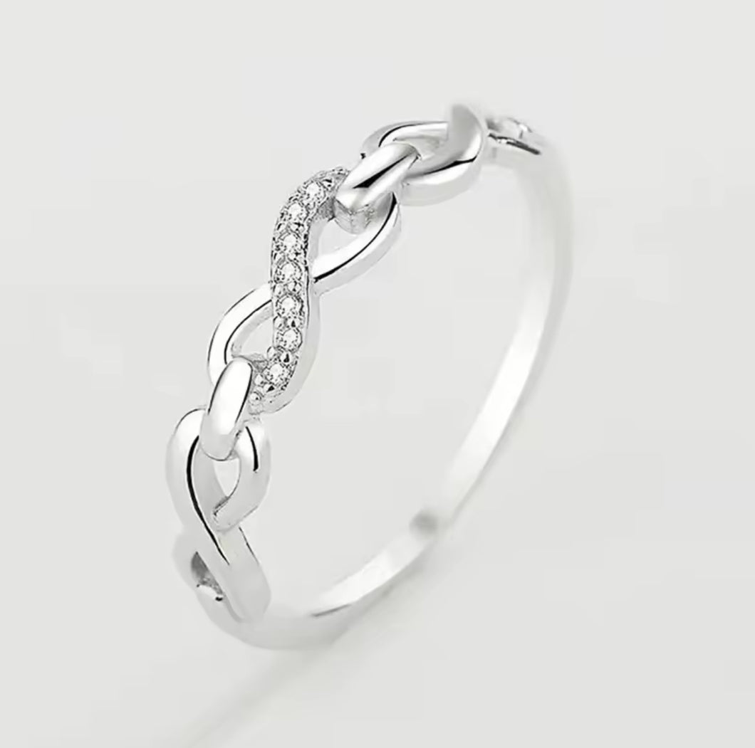 CZ Infinity Ring