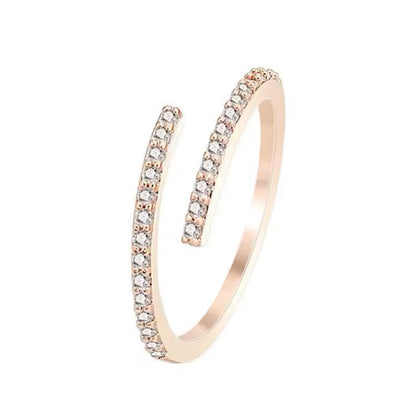✨ Adjustable CZ Minimalist Ring
