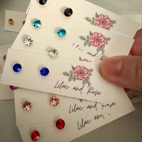 minimalist sparkle studs hypoallergenic jewelry