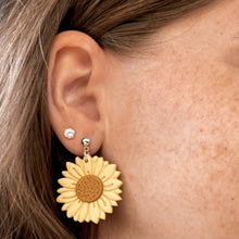 Load image into Gallery viewer, Sunflower Earrings
