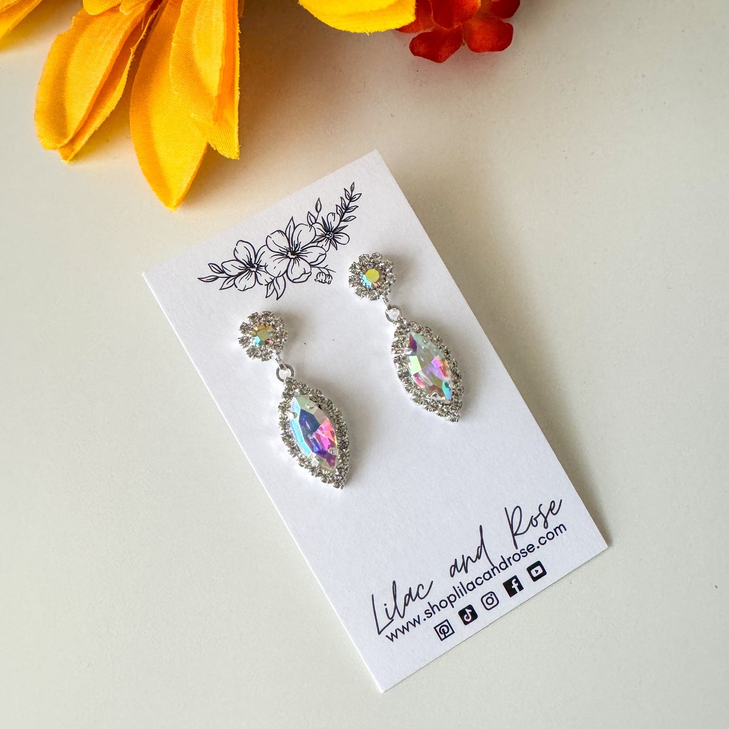 ✅ Marquise Round Teardrop Earrings