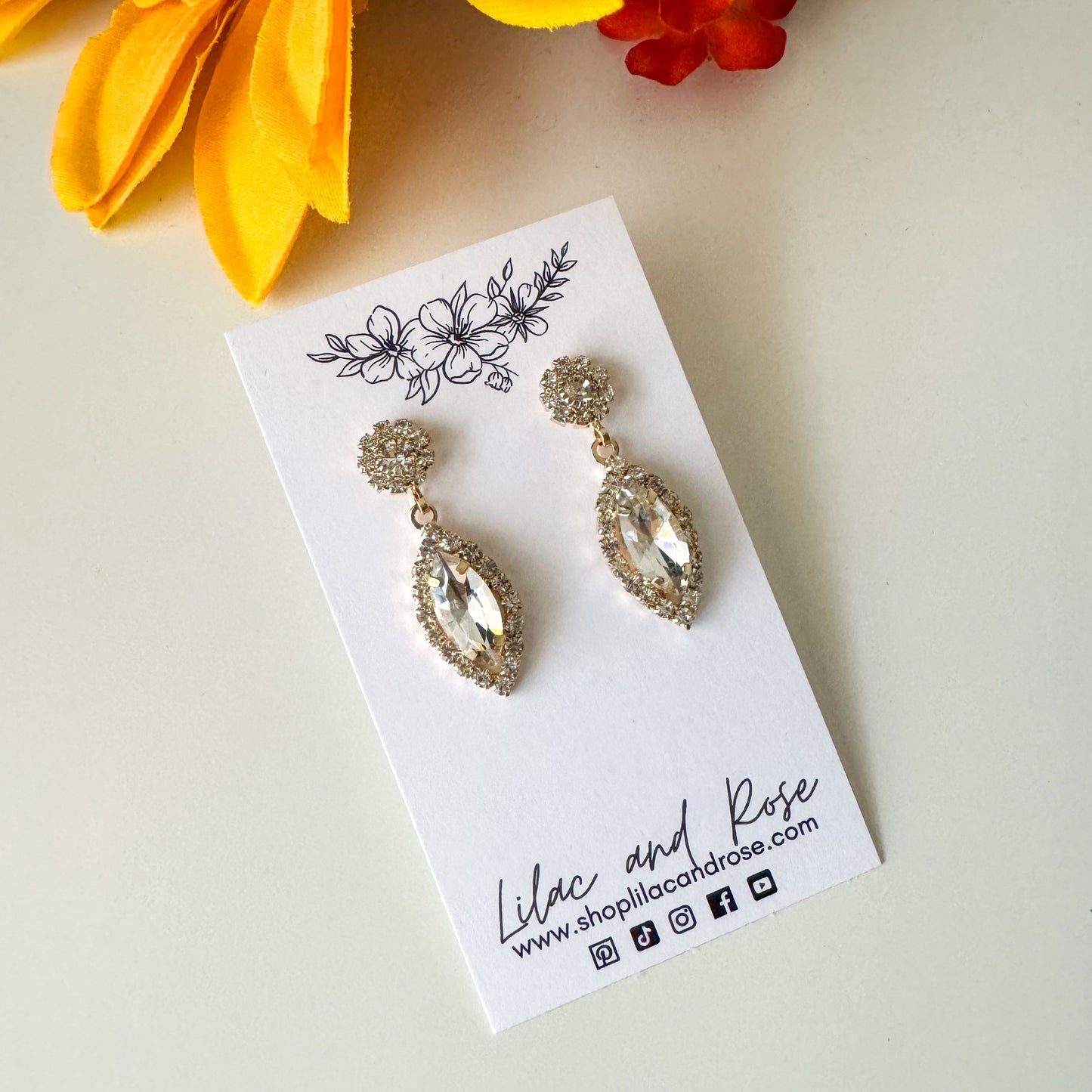 ✅ Marquise Round Teardrop Earrings