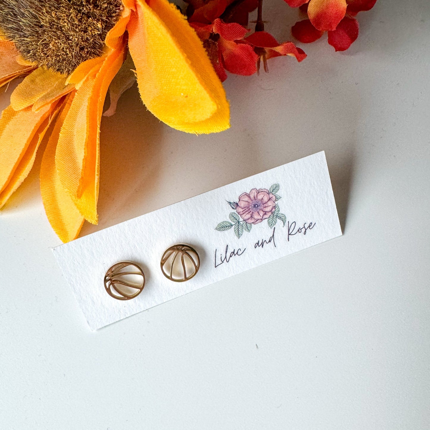 sporty fan gift earrings Lilac and Rose