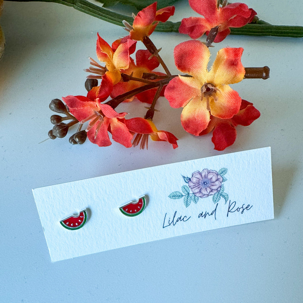 Watermelon Stud Earrings