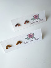 Load image into Gallery viewer, Rainbow Stud Earrings – Classic Color Pop in a Polished Finish
