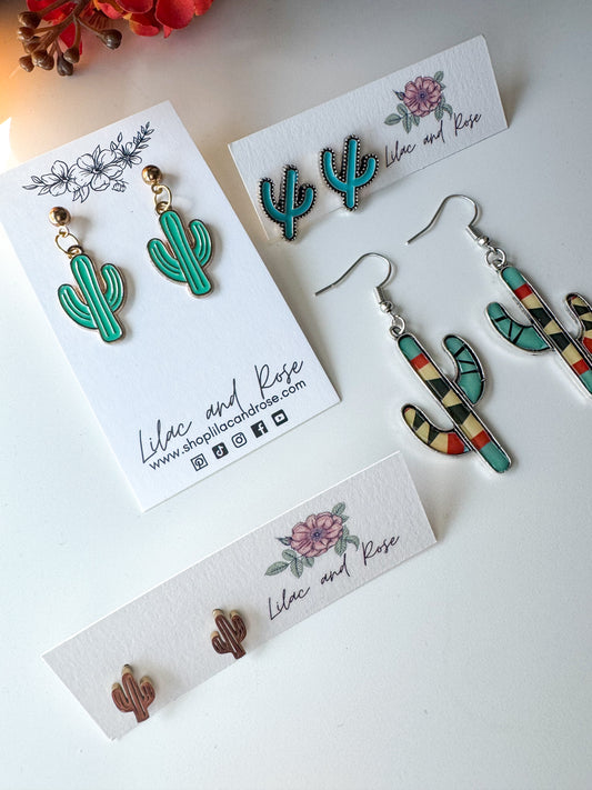 Southwest Charm Gift Box – Cactus & Desert-Inspired Earrings