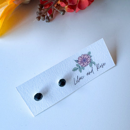 minimalist sparkle studs hypoallergenic jewelry