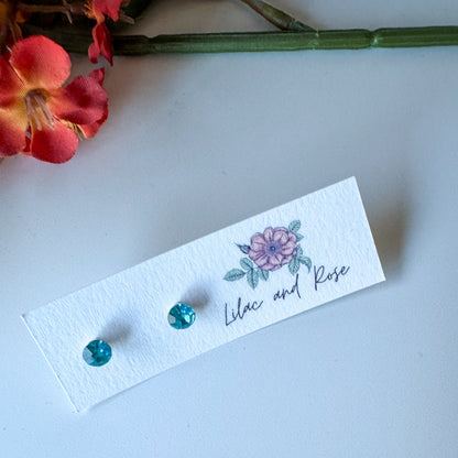 minimalist sparkle studs hypoallergenic jewelry