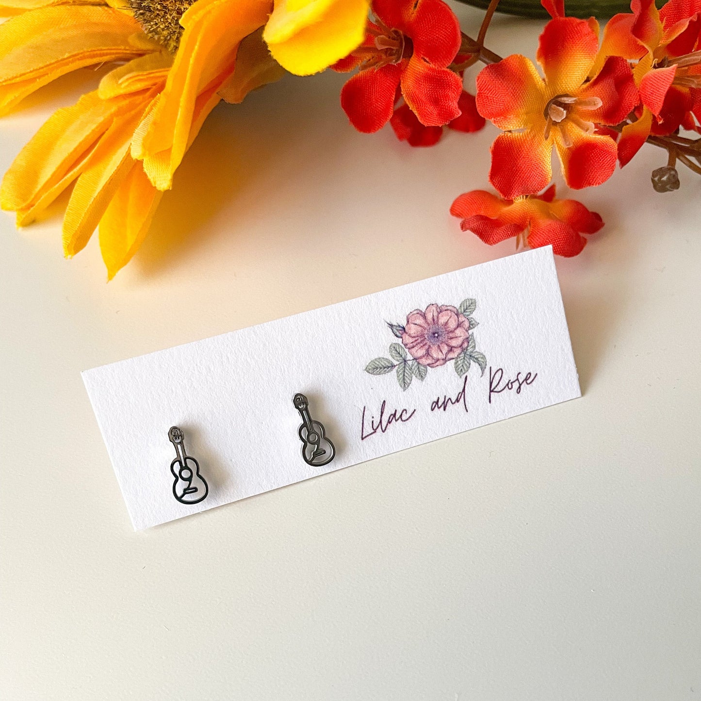 ✅ Guitar Stud Earrings